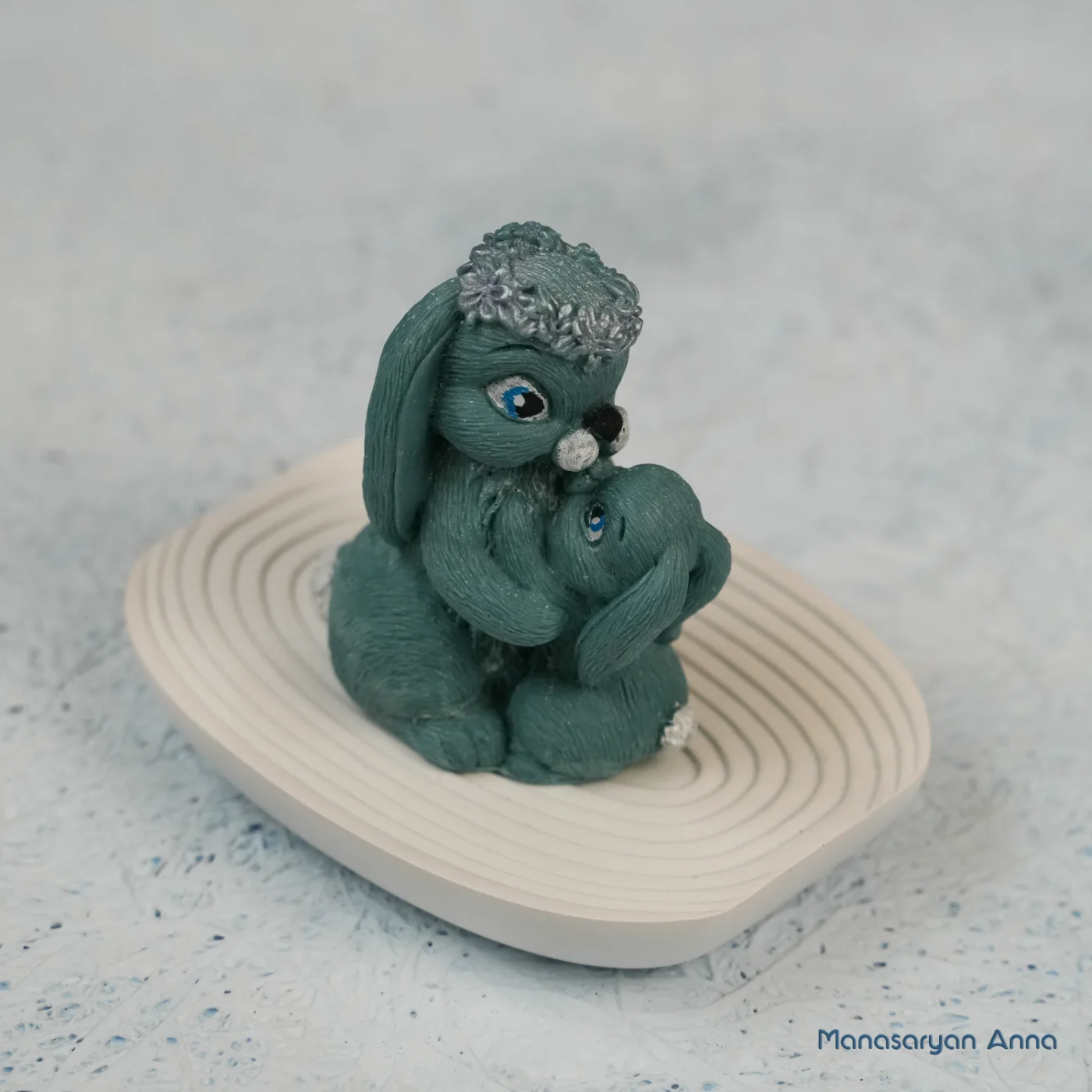 Зайка с зайченком 3d